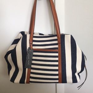 NWT Striped tote bag